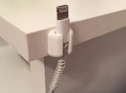 Cable holder for night stand - apple lightning