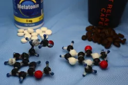 Caffeine and Melatonin - OpenSCAD generated from chemical SDF fi