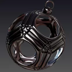 Christmas ball circle 2