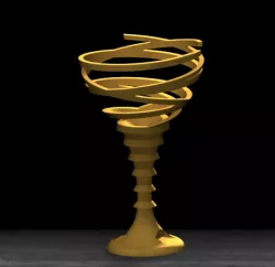'Circumvolution' 3DPI Design Awards trophy #3DPI