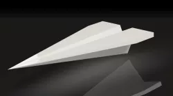 Cool Paper Plane - desktop business card holder