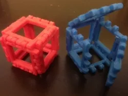 Customizable Hinge/Snap Cube Net
