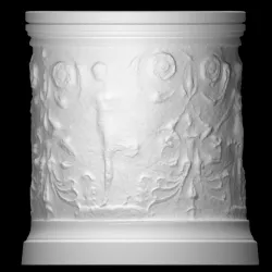 Cylindrical base with dancers