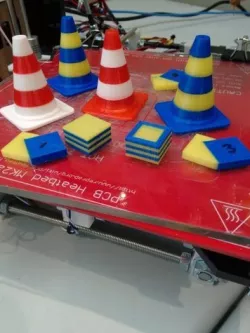 Dual Extruder Calibration Square