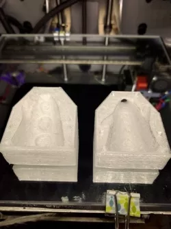 Flat Print Purple tentacle mold