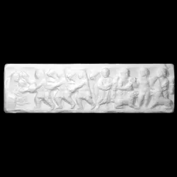 Fragment of a sarcophagus lid