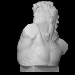 Galas stabbing himself (fragment)