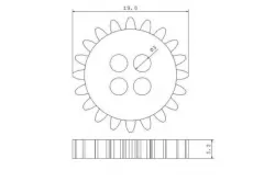 gear wheel button