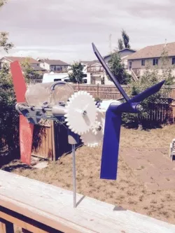 Geared Windmill rocktumbler