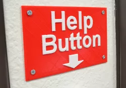 Help Button Sign