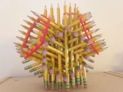 Helpers for 72-pencil sculpture