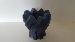 Hexagon Twisted Colum plant pot / vase