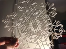 Huge Snowflakes - from the Snowflake Machine