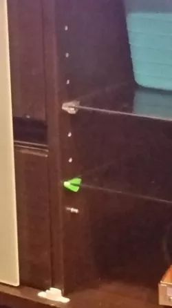 Ikea glass shelf bracket