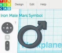 Iron Male Mars Symbol