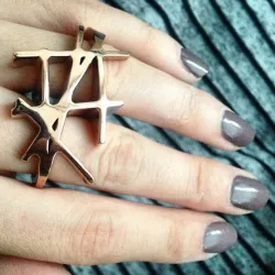 Kengo Ring [US size 5-3/4 (ring) & 6 (middle)]
