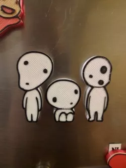 Kodama Spirit Magnets (Princess Mononoke)