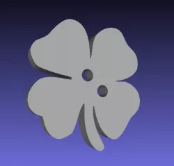 MakerTree 3D: Shamrock button