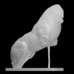 Marble Statue of a Seated Lion
