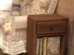 Miniature Side Table / Bookcase 3D Printed in Wood