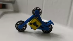 MOTORCYCLE STICKMAN FIDGET SPINNER