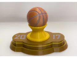Multi-color Basketball Trophy