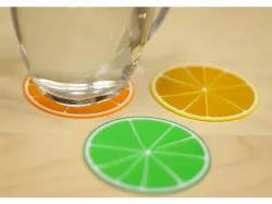 Multi-color Citrus Coaster