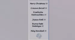Multilingual Christmas Placca
