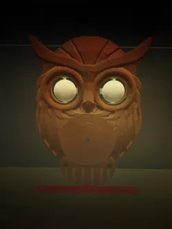 OWL CLOCK with moving eyes
