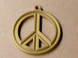 Peace Sign Medallion