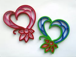 Quilling heart.