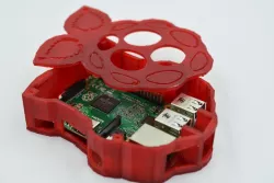 Raspberry-shaped Raspberry Pi Case