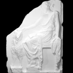 Relief with Maenad and goat