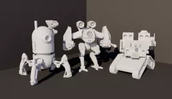 Robot Minifigure Trio