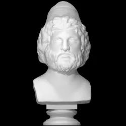 Roman marble head of Odysseus