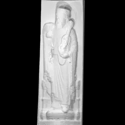 Saint with a Musical Instrument and a Vessel