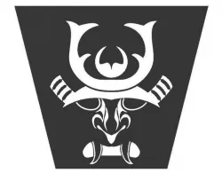 Samurai Mask Stencil