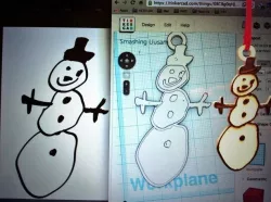 Snowman Ornament - Hand Drawn Teacher Gift