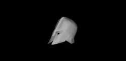 Spartan Helmet - quarter split