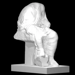 Statue of a seated goddess