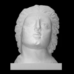 Stone head of a nymph