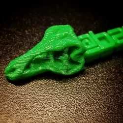 T-rex Keychain With Custom Message