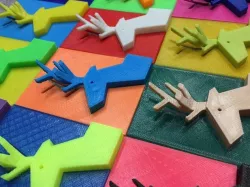 The 2D & 3D tiles of deer.