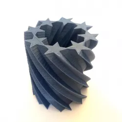 twisting star flower pot