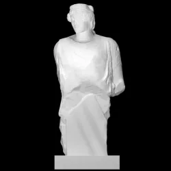 Upper Part of a Marble Statue of a Woman