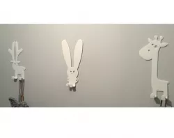 Wall clothes hangers - Bunny & Giraf & Rudi