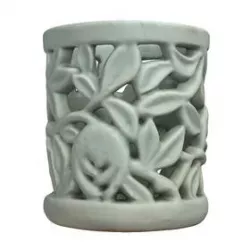 White porcelain pencil case