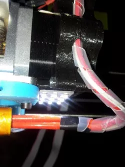 Wire Clamp on Stepper Motor