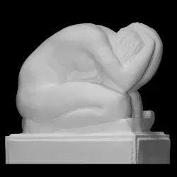 Woman genuflecting