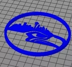 2 piece Seattle Seahawks Coaster